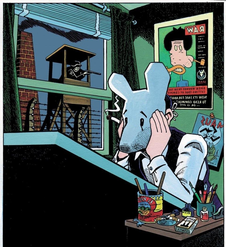 Art Spiegelman, Self-Portrait With Maus Mask, 1989