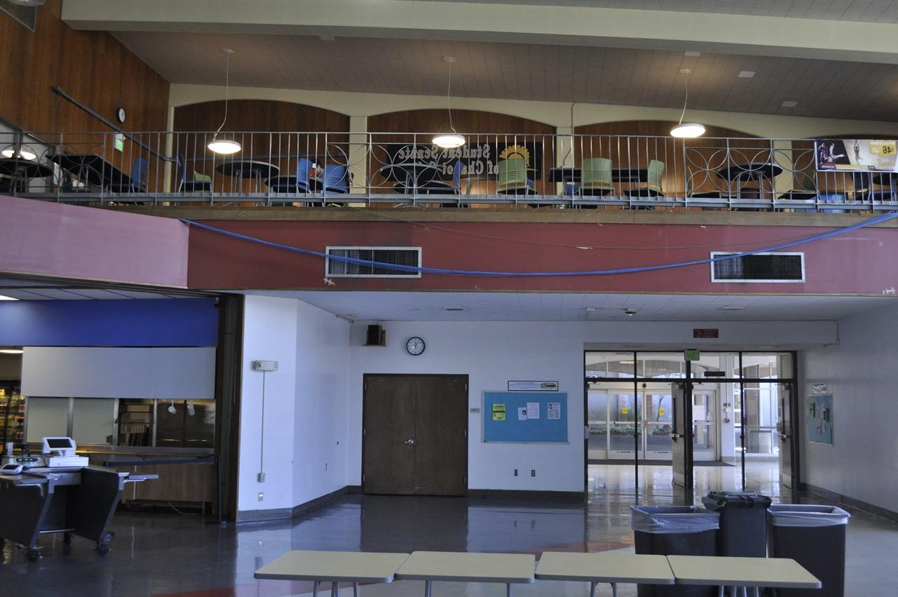 balcony at the student center